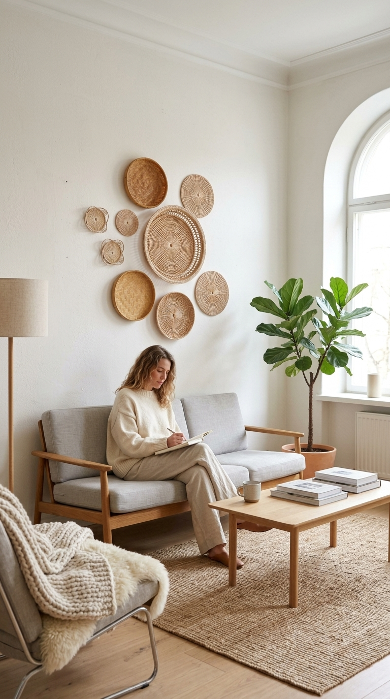 Wandbehang Wandkunst Deko 6er-Set, handgefertigt, verschiedene Größen 10–33 cm | BONG KOD RAT