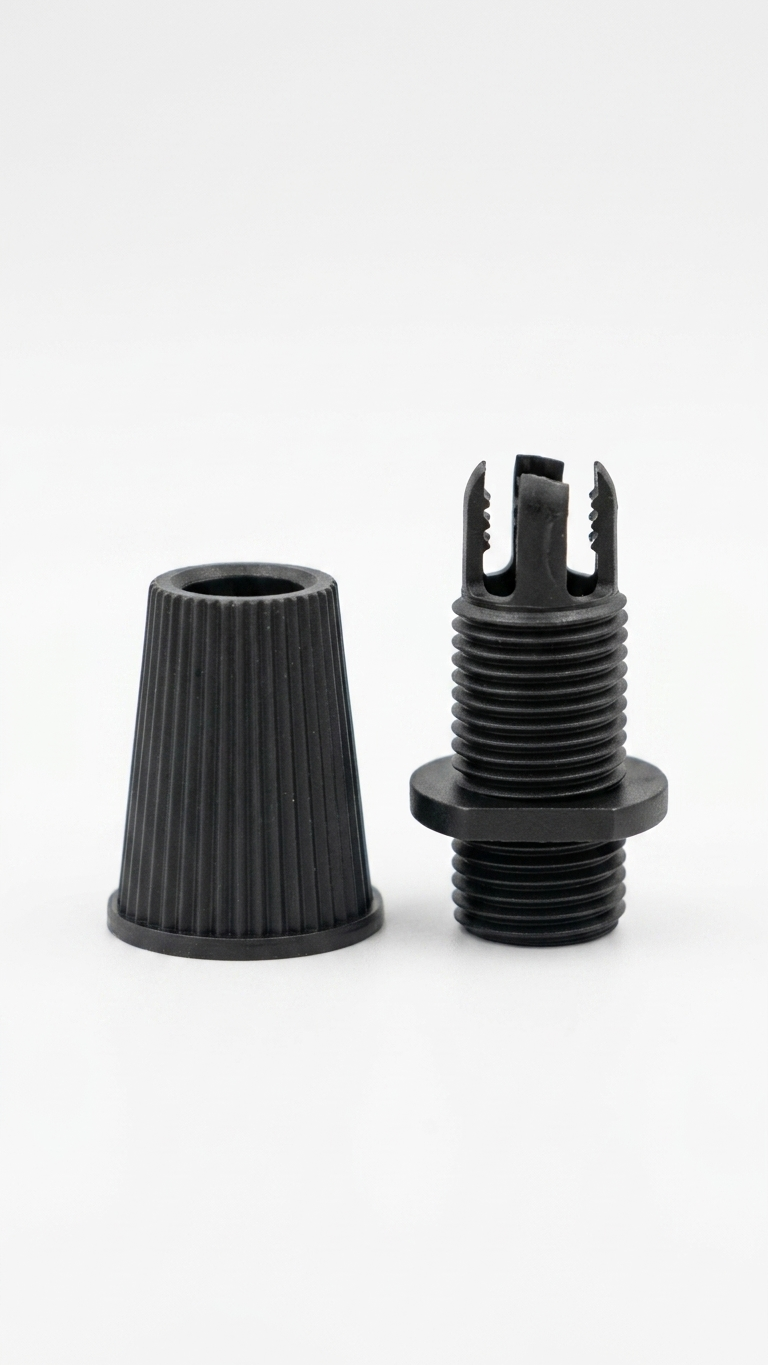 Black Cord Grips Lampshade Holder – Plastic Screw Style Cord Grip (20 pcs.)