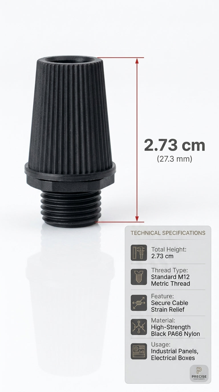 Black Cord Grips Lampshade Holder – Plastic Screw Style Cord Grip (20 pcs.)