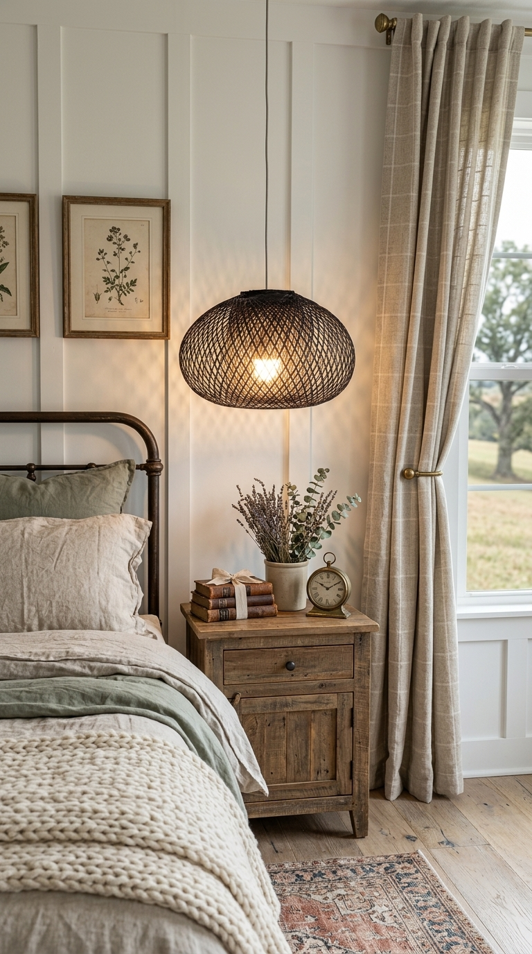 ARUNEE Black Bamboo Pendant Light