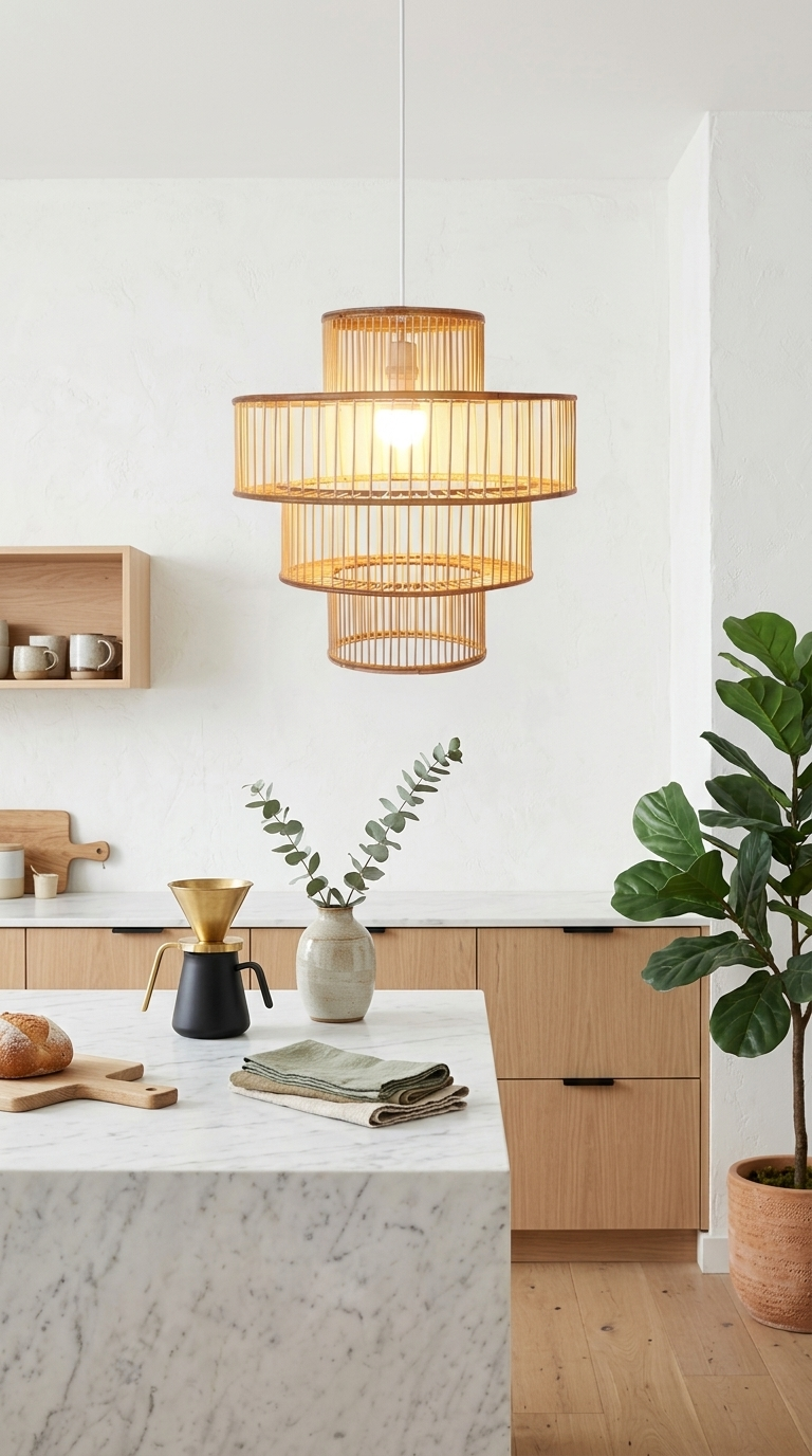CHA NI TA - Rattan Pendant Light (16-20 Inches)
