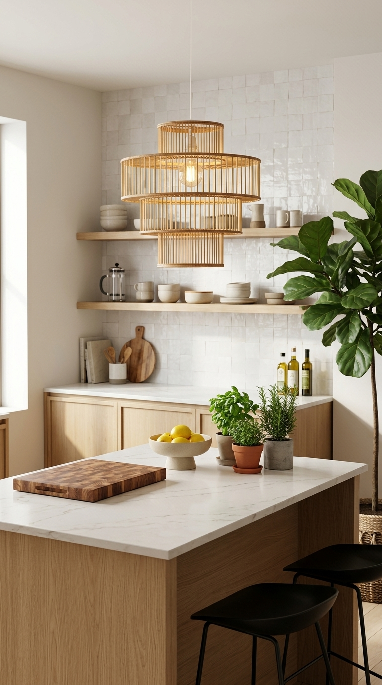 CHA NI TA - Rattan Pendant Light (16-20 Inches)