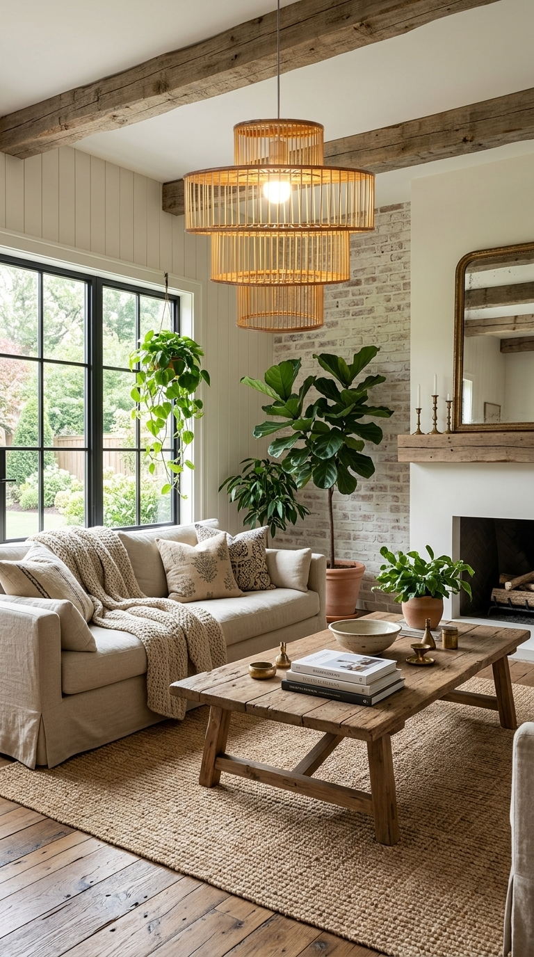 CHA NI TA - Rattan Pendant Light (16-20 Inches)