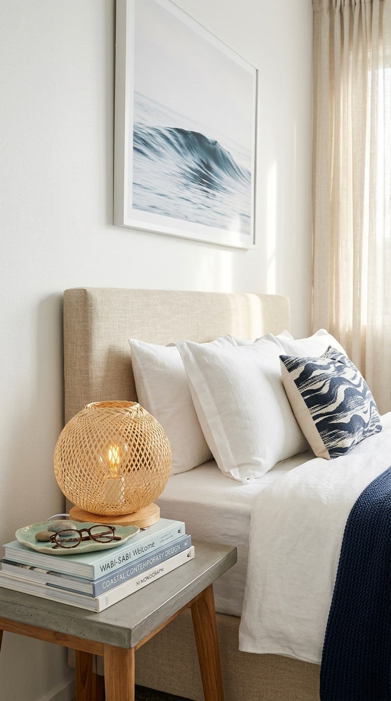 CHI NA Bamboo Weaving Table Lamp