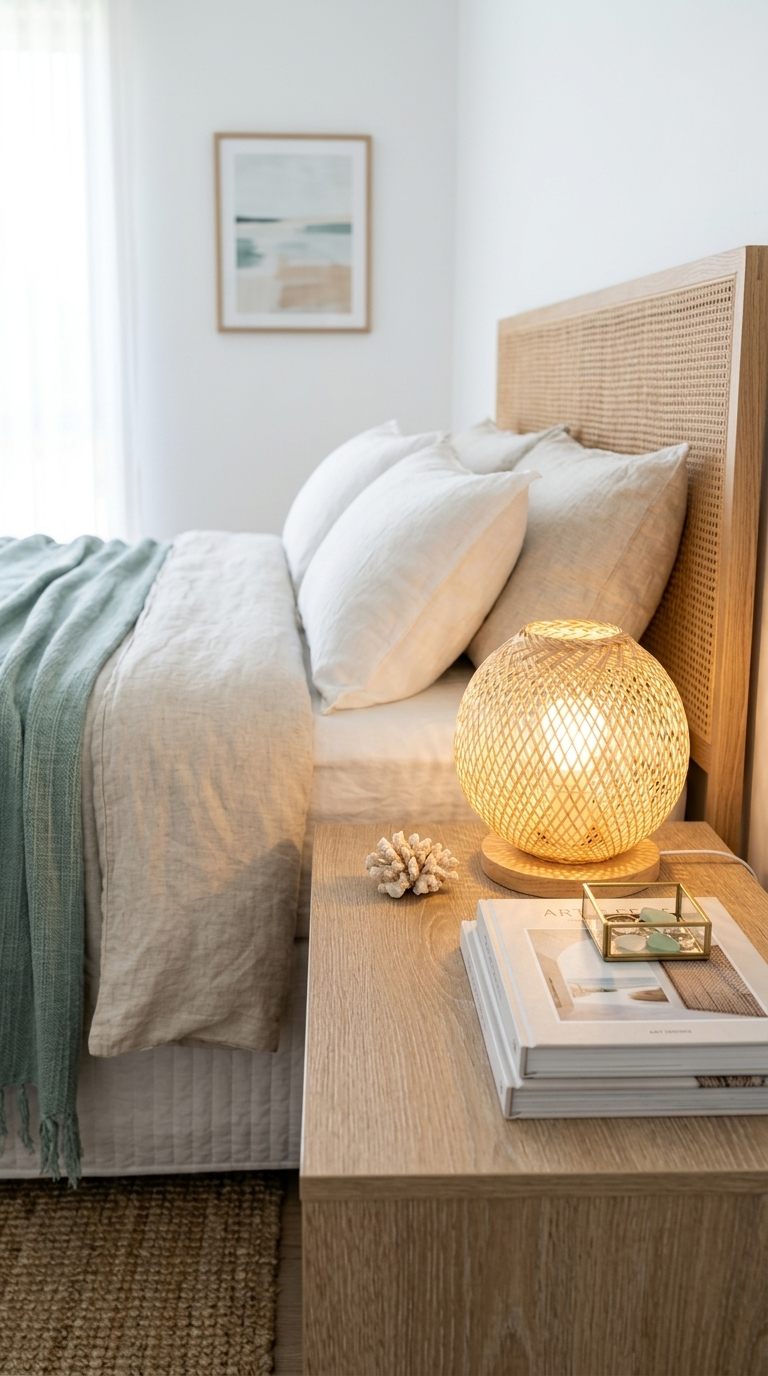 CHI NA Bamboo Weaving Table Lamp