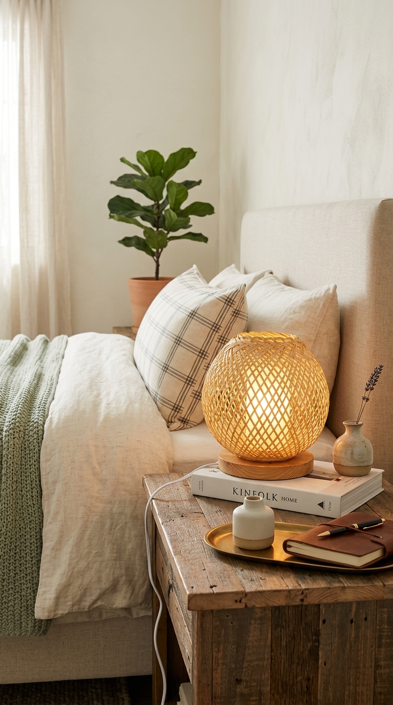 Bambus-Boho-Tischlampe – CHI NA
