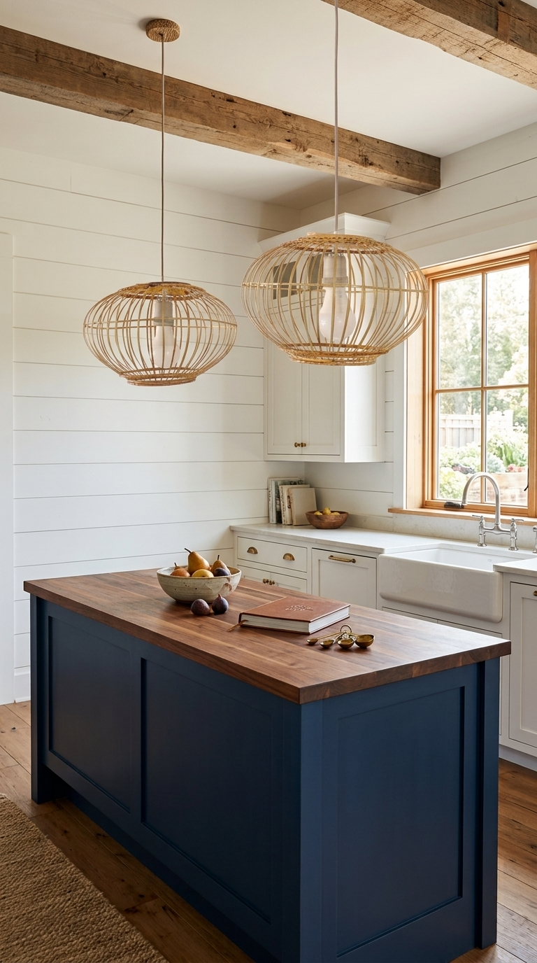 CHU JAI - Rattan and Bamboo Pendant Light Shade