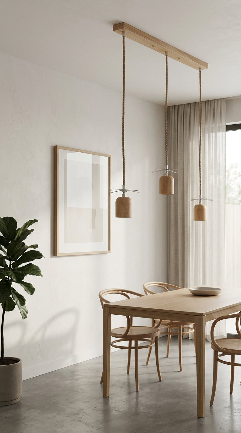 3-Light Spiral Pendant Cluster Chandelier