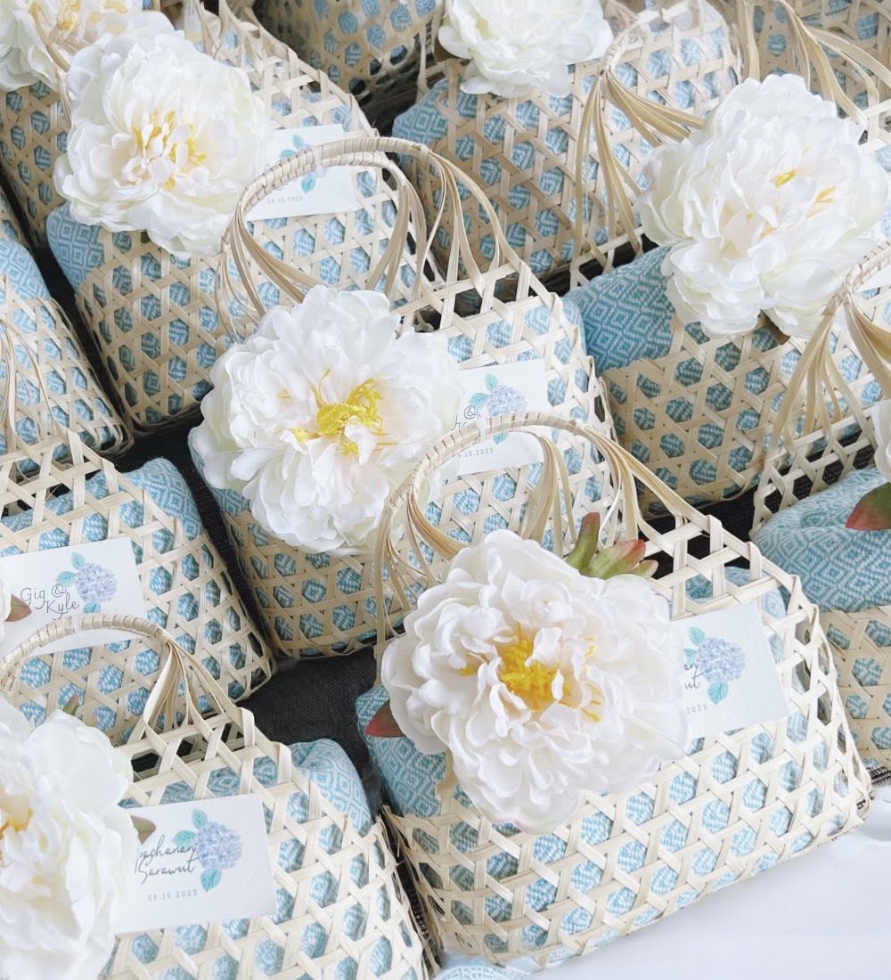 LA NEE Wicker Gift Baskets Set of 10