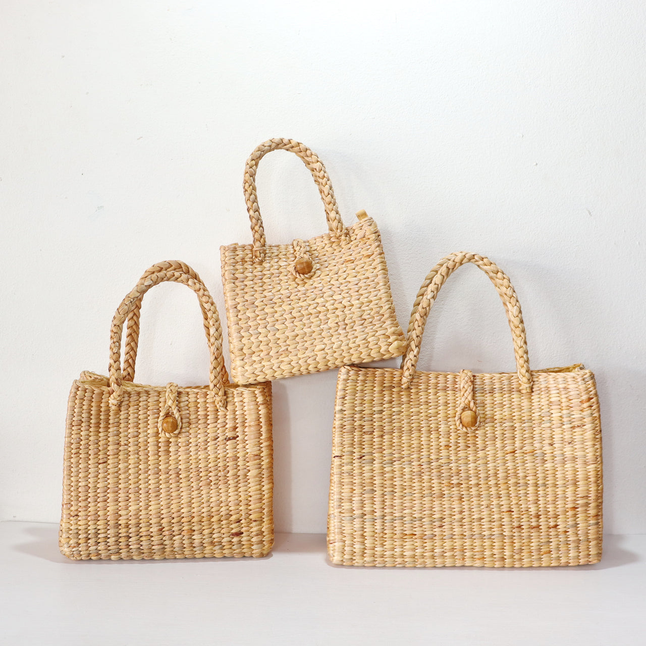 PON PRAN — boho straw handbag for everyday carry