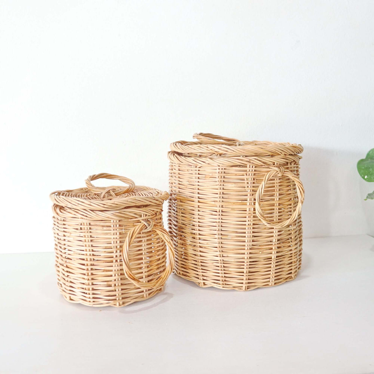 Rattan Basket Set of 2 - Storage & organization