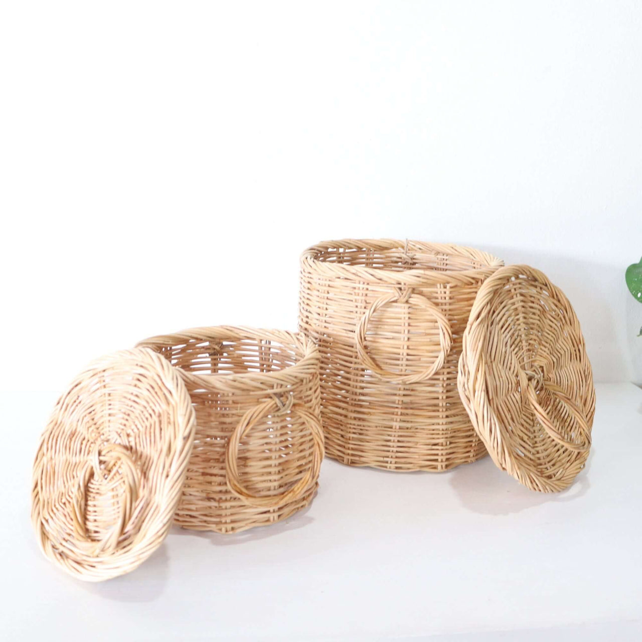 Rattan Basket Set of 2 - Storage & organization