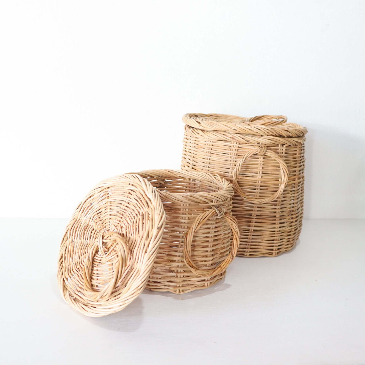 Rattan Basket Set of 2 - Storage & organization