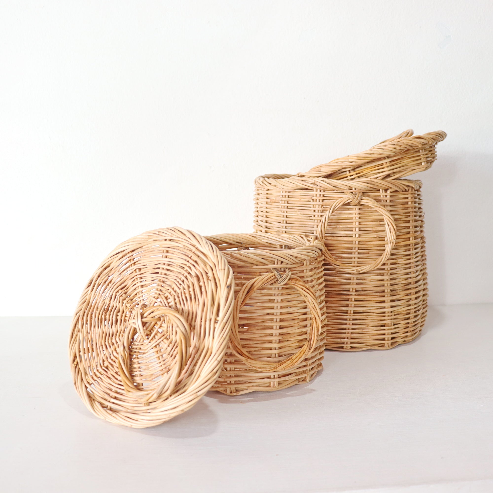 Rattan Basket Set of 2 - Storage & organization