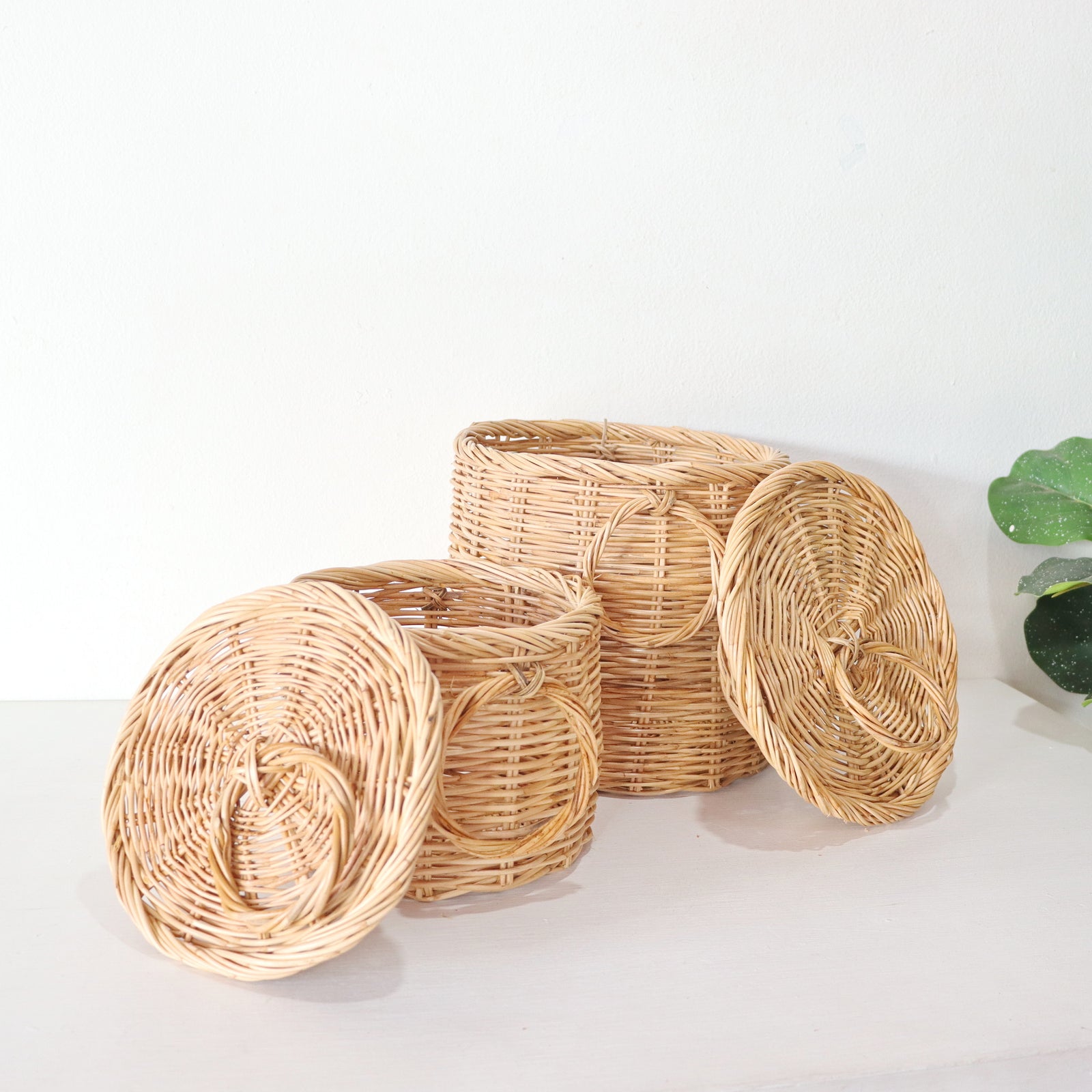 Rattan Basket Set of 2 - Storage & organization