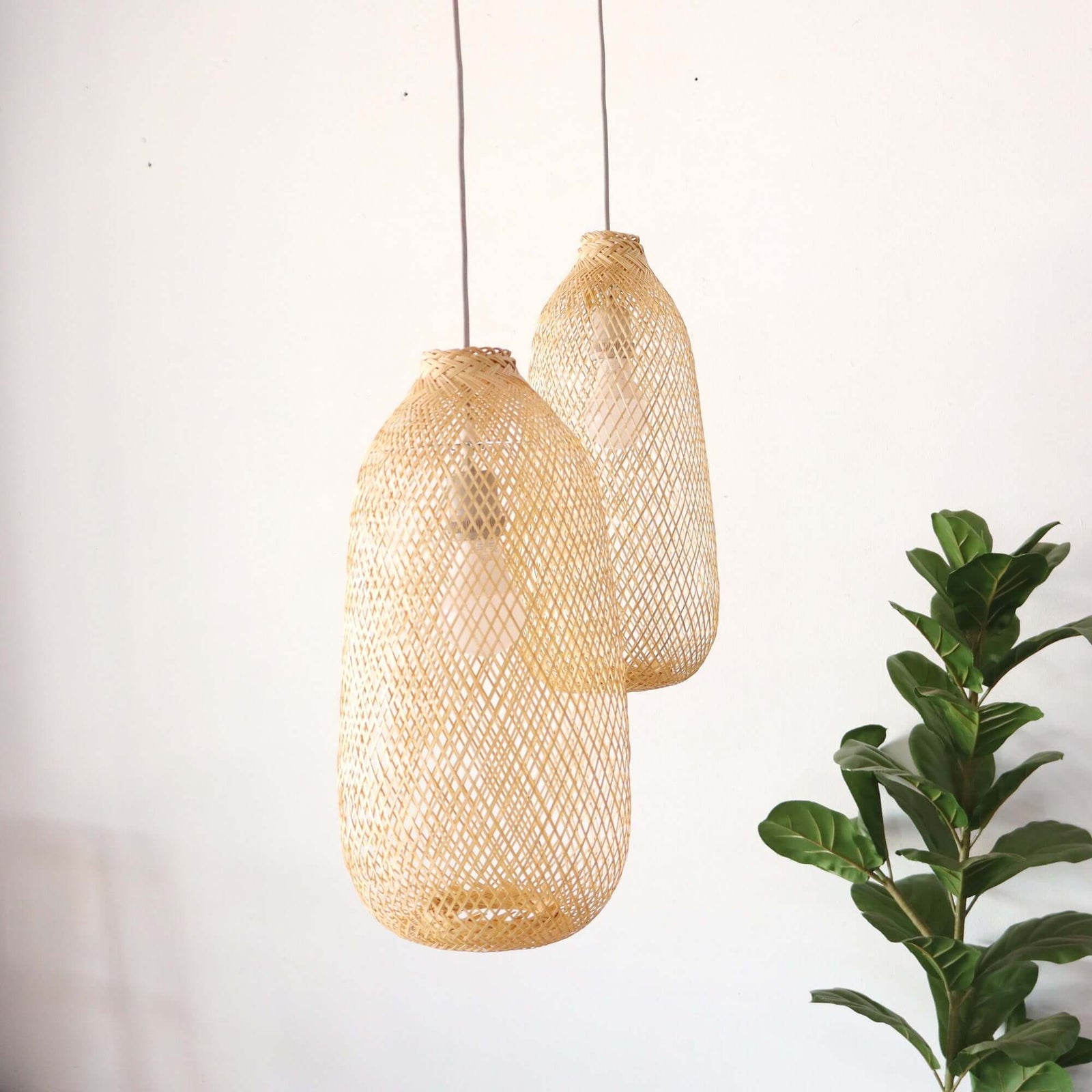 Bamboo Pendant Light Shade