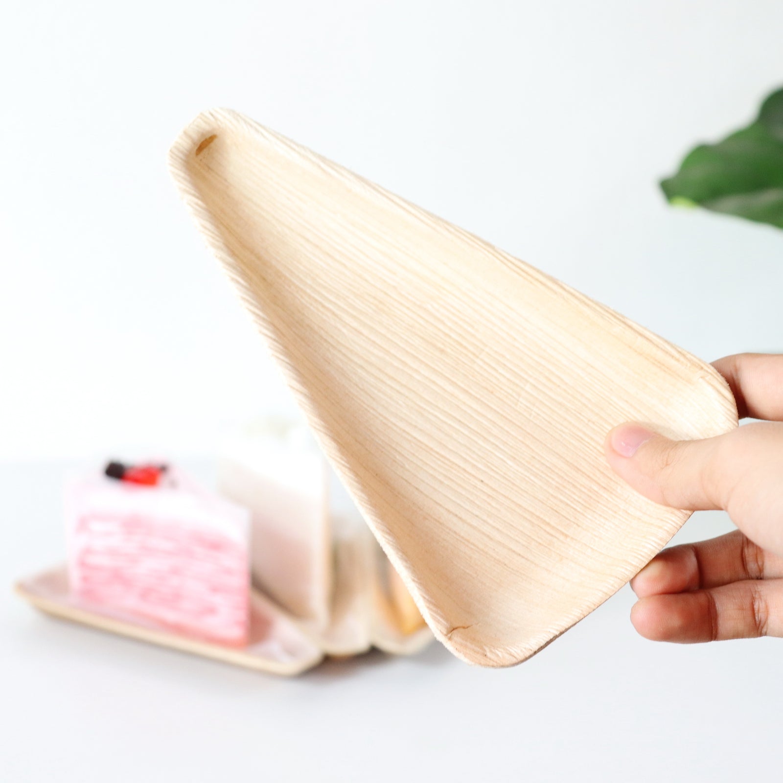 PRA NEE - Palm Leaf Cake Plates Pack of 24 pcs.