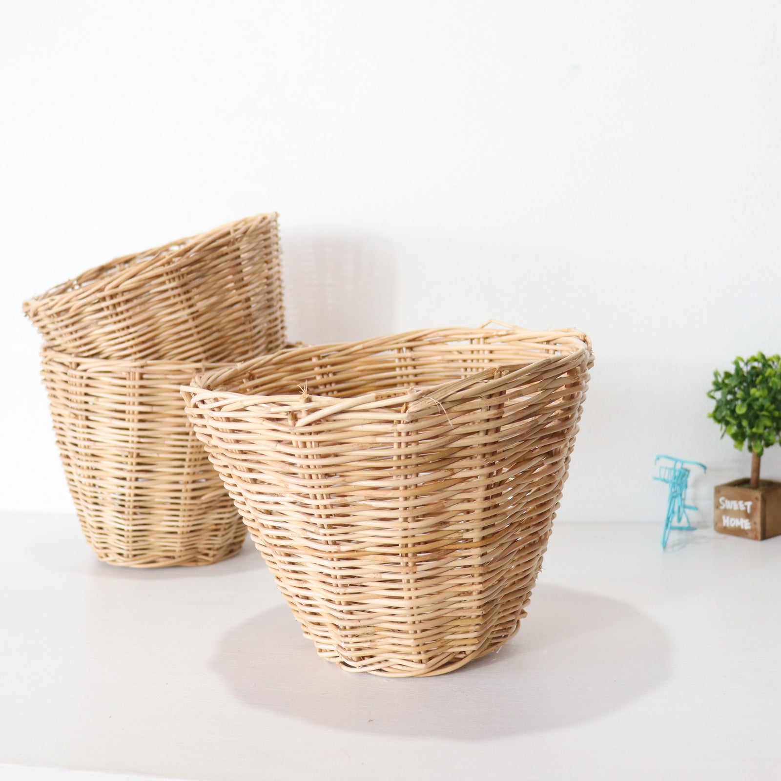 Small Thai Rattan Basket - Storage & Organization