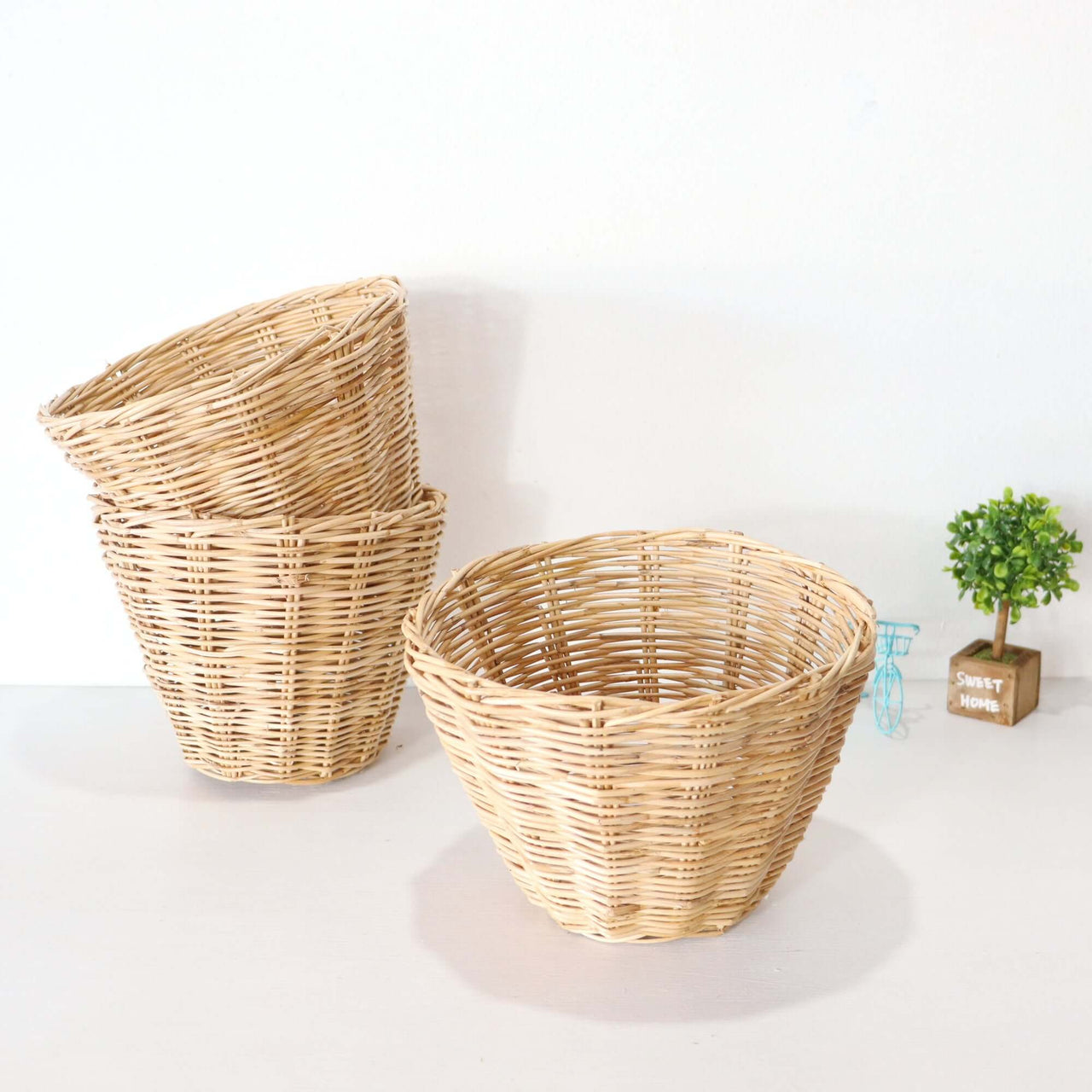 Small Thai Rattan Basket - Storage & Organization
