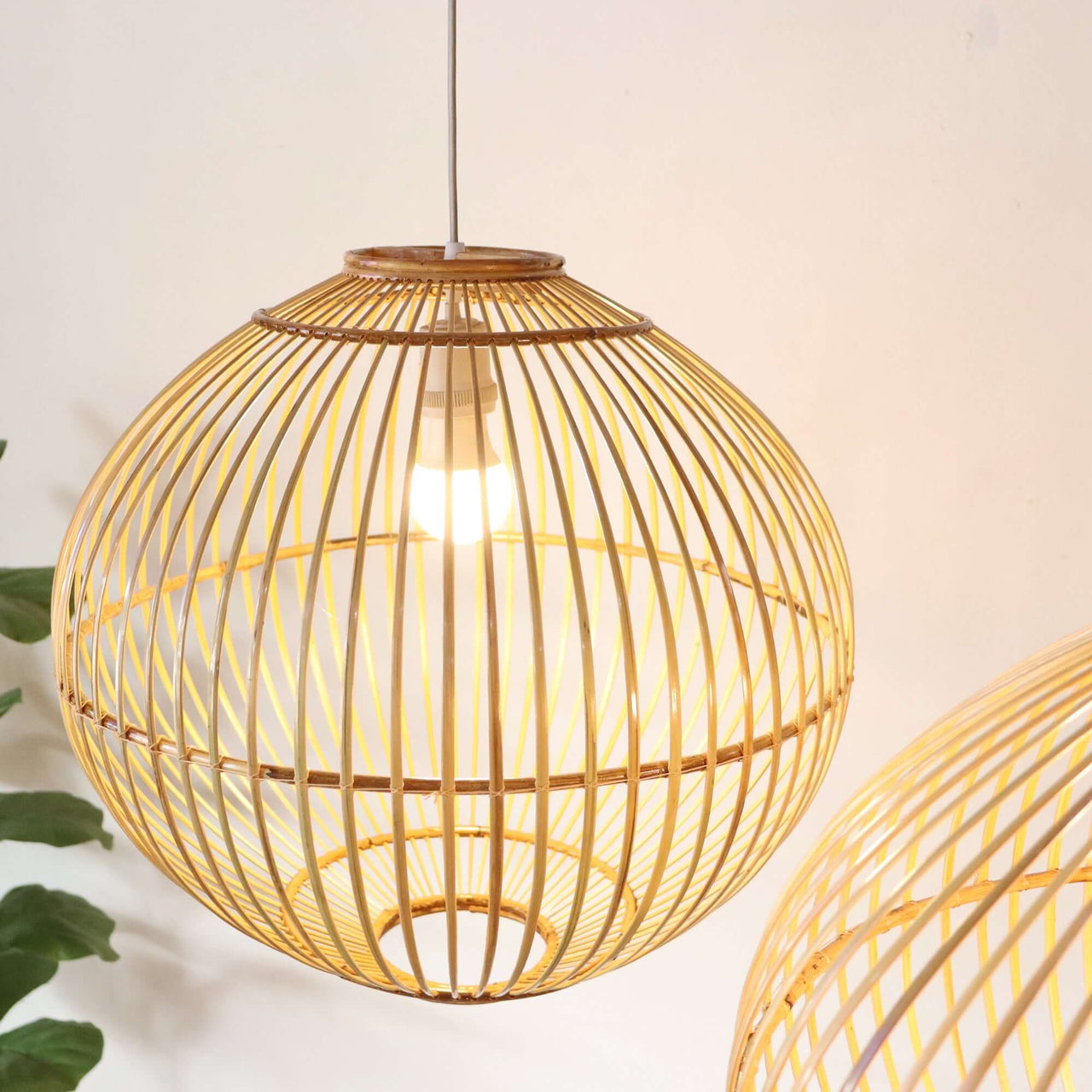 WARRADA — handcrafted bamboo pendant light for a cosy bedroom