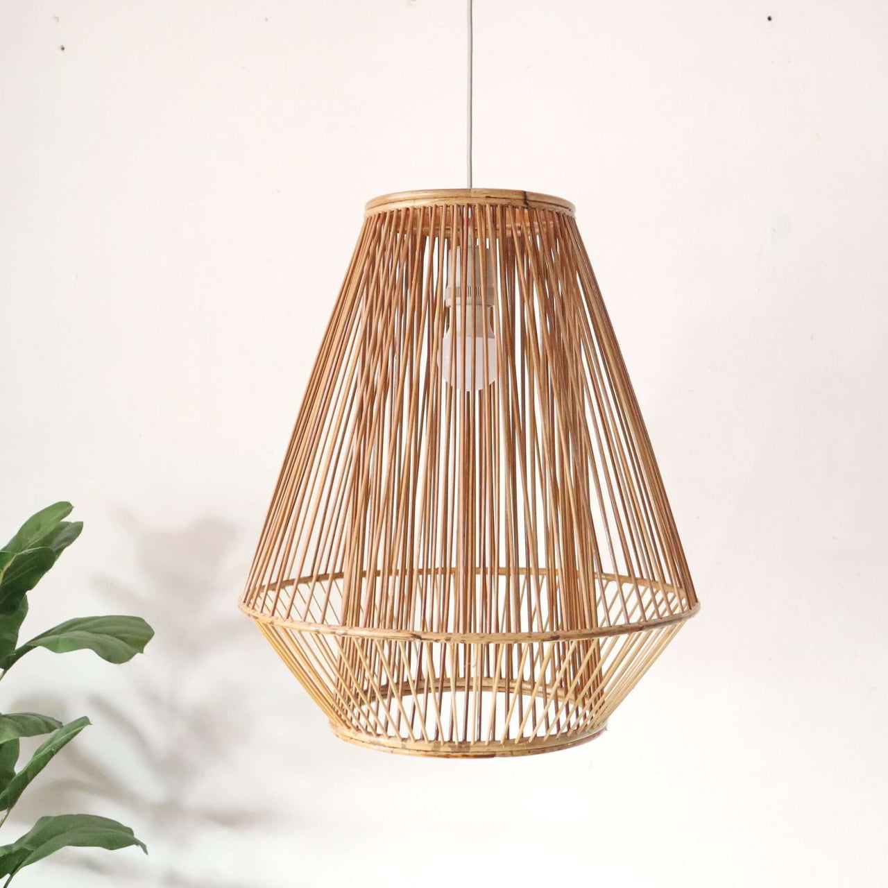 LALARIN — natural bamboo pendant light shade made from natural fibres