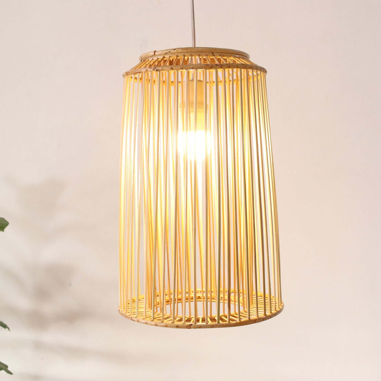 SANGSAN — sustainable rattan pendant light shade for boho-style ceiling lighting
