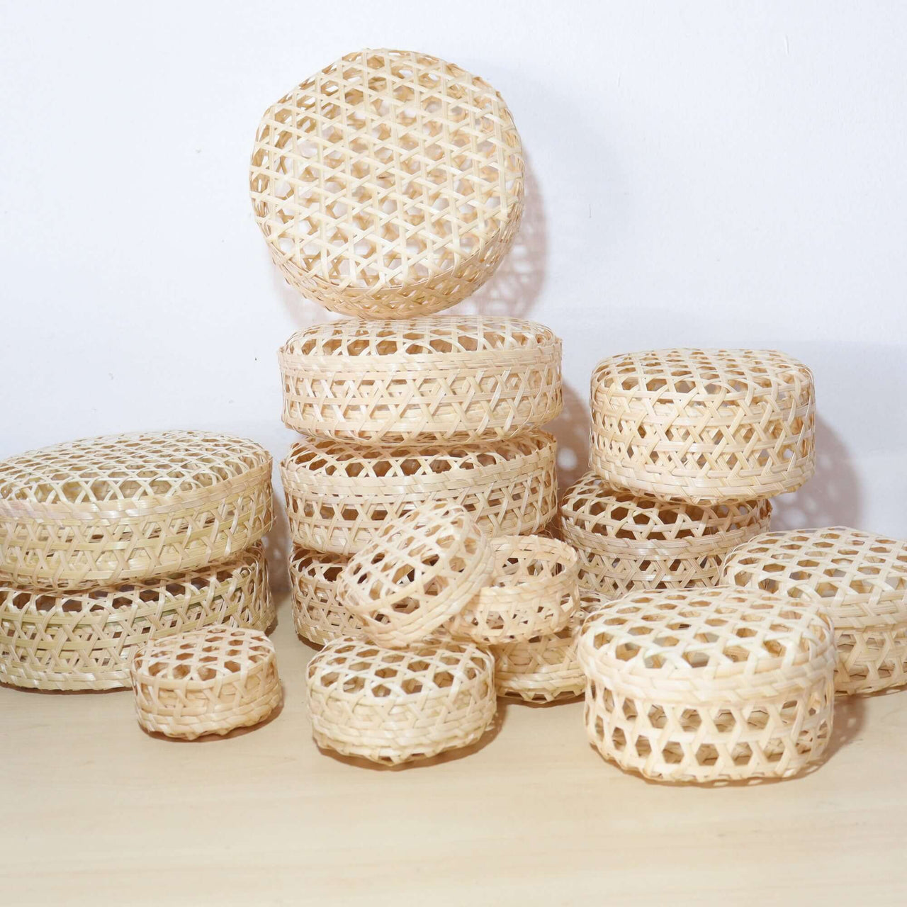 Packing Bamboo Basket for Special Events set of 12 pcs.  - Thoughtfully Curated Natural Gifting