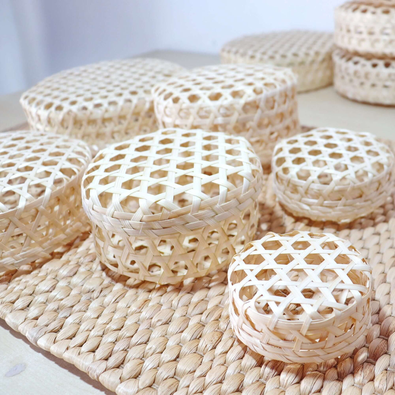 Packing Bamboo Basket for Special Events set of 12 pcs.  - Thoughtfully Curated Natural Gifting