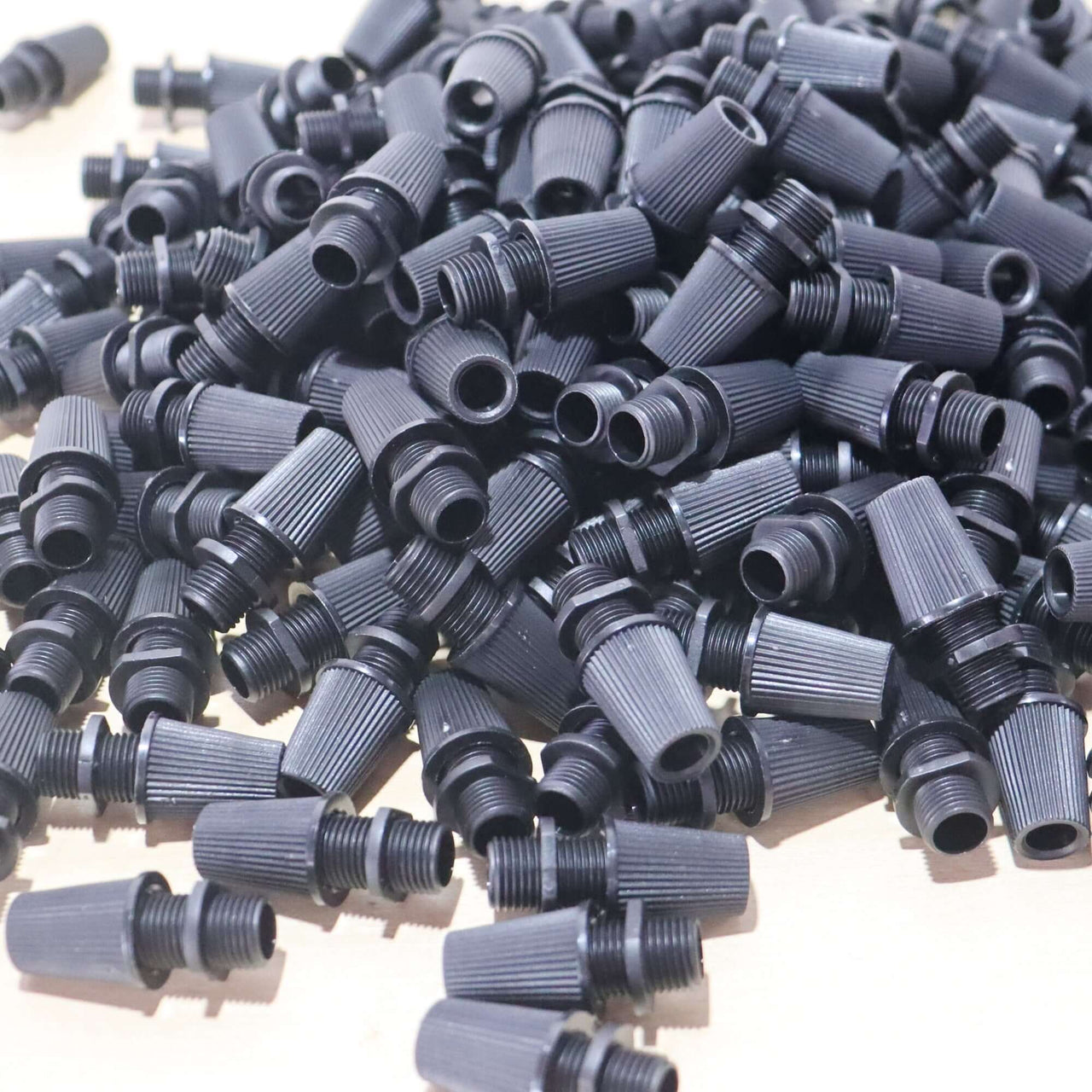Black Cord Grips Lampshade Holder – Plastic Screw Style Cord Grip (20 pcs.) for secure lighting projects