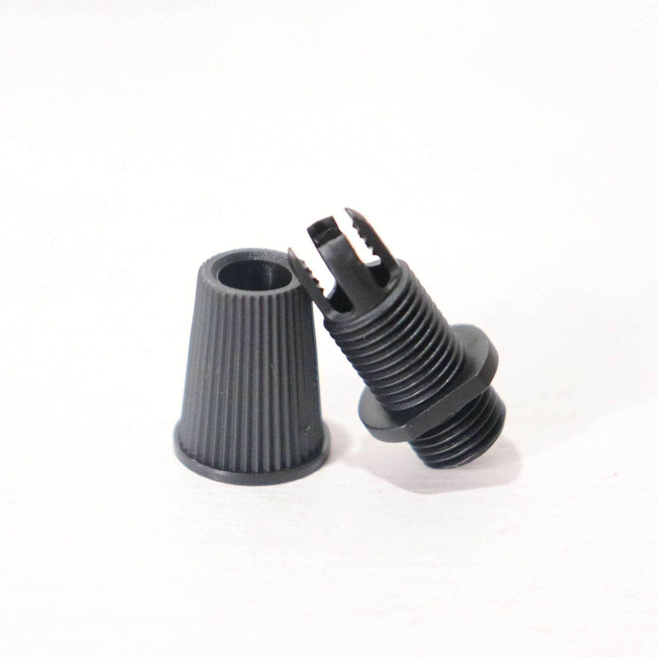 Black Cord Grips Lampshade Holder – Plastic Screw Style Cord Grip (20 pcs.) for securing lighting projects.