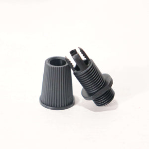 Black Cord Grips Lampshade Holder – Plastic Screw Style Cord Grip (20 pcs.) for securing lighting projects.
