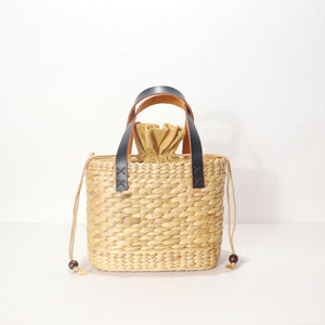 Lalin - Straw Top Handle Bag