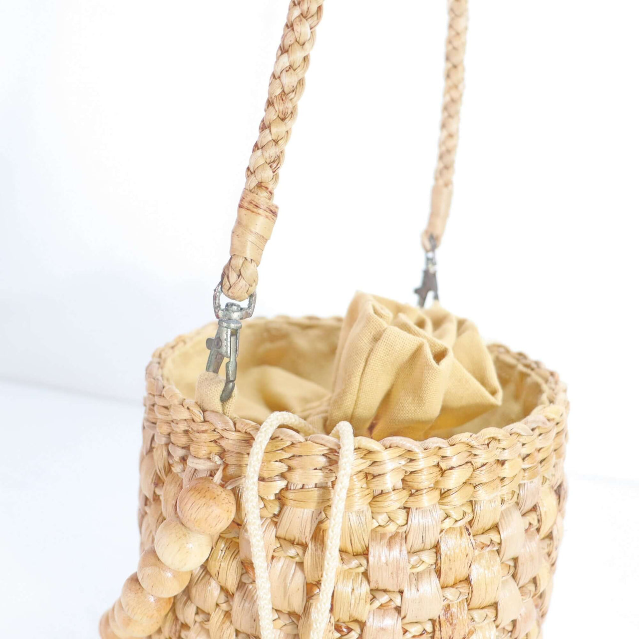 Straw Handbag Strap — handcrafted straw bag strap for a boho look