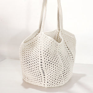 White Crochet Shoulder Bag