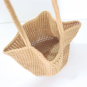 Brown - Crochet Shoulder Bag