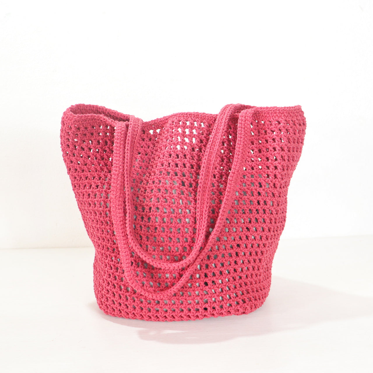Red Crochet Shoulder Bag