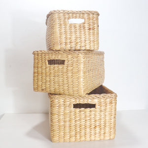 NALARAT Seagrass Basket Boxes – Natural Storage with Style