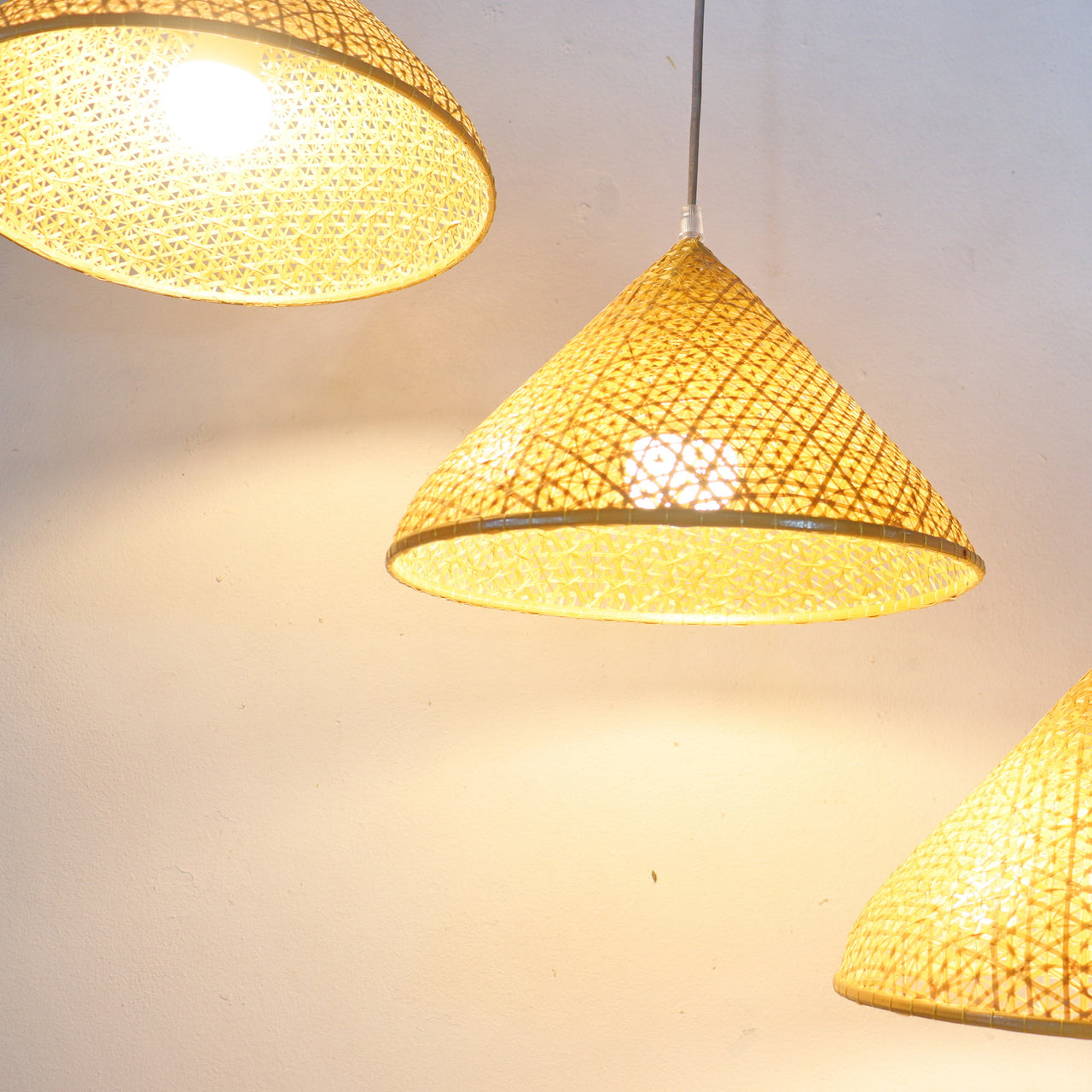 YEN — sustainable bamboo pendant light for boho-style ceiling lighting