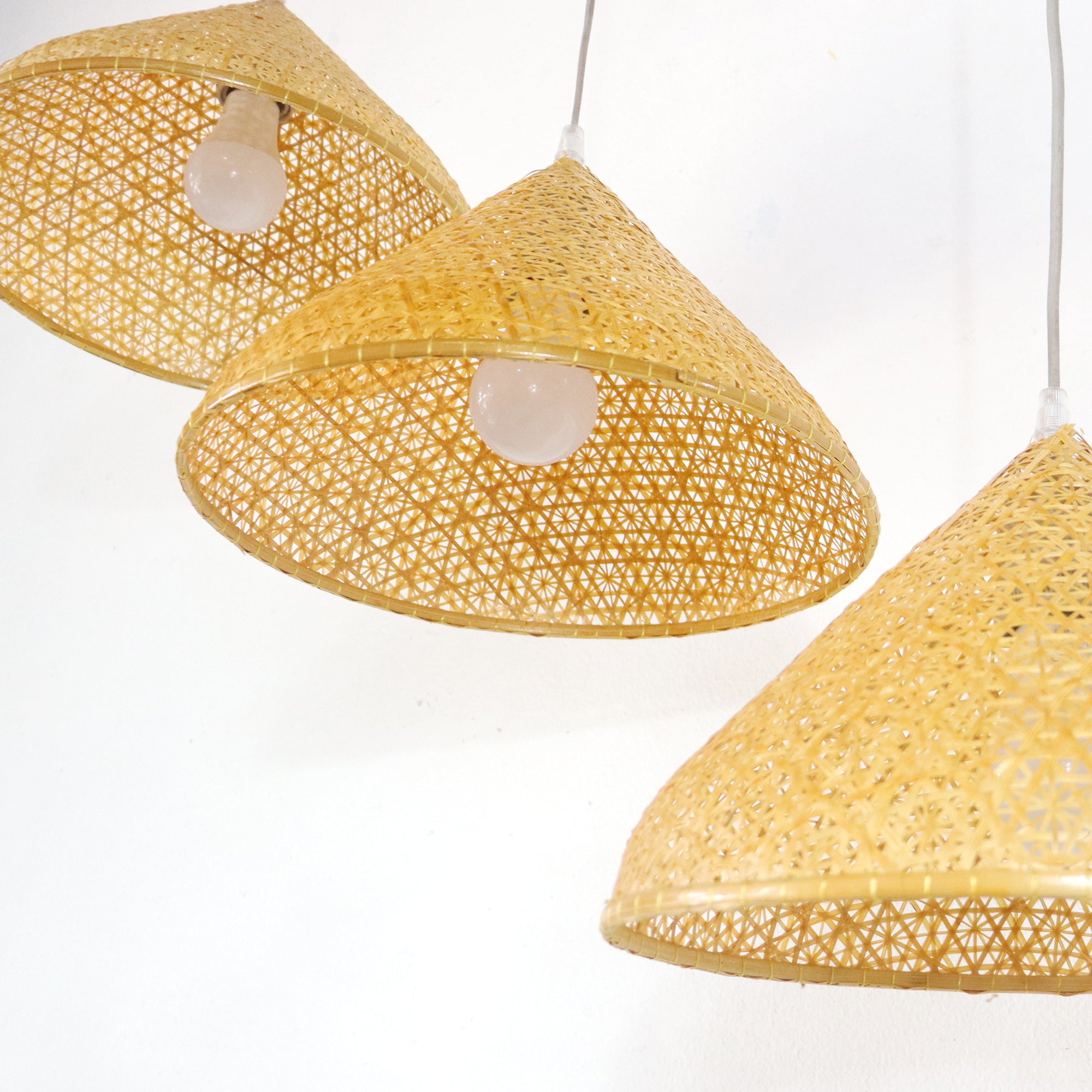 YEN - Bamboe hanglamp (set van 3)