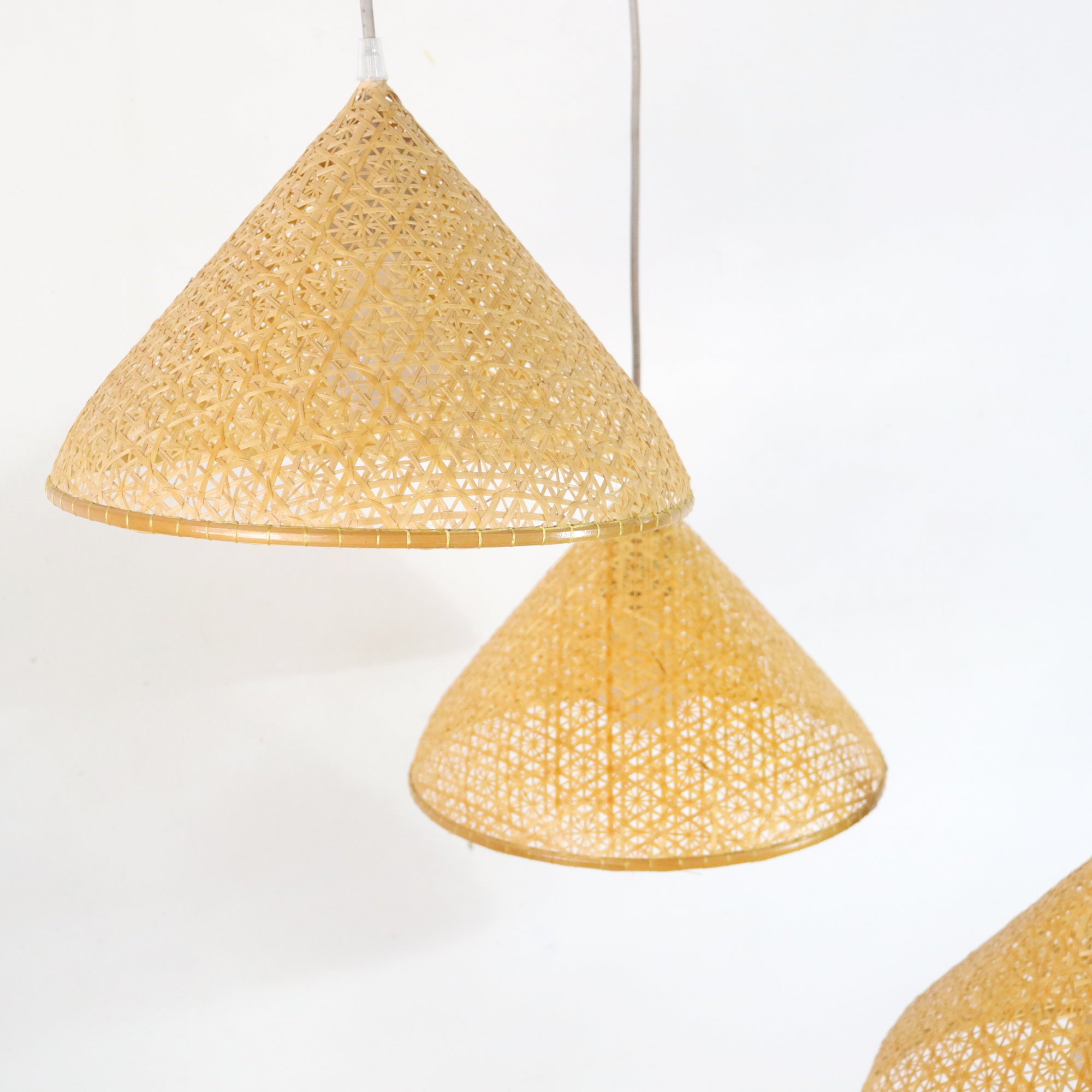 YEN - Bamboe hanglamp (set van 3)