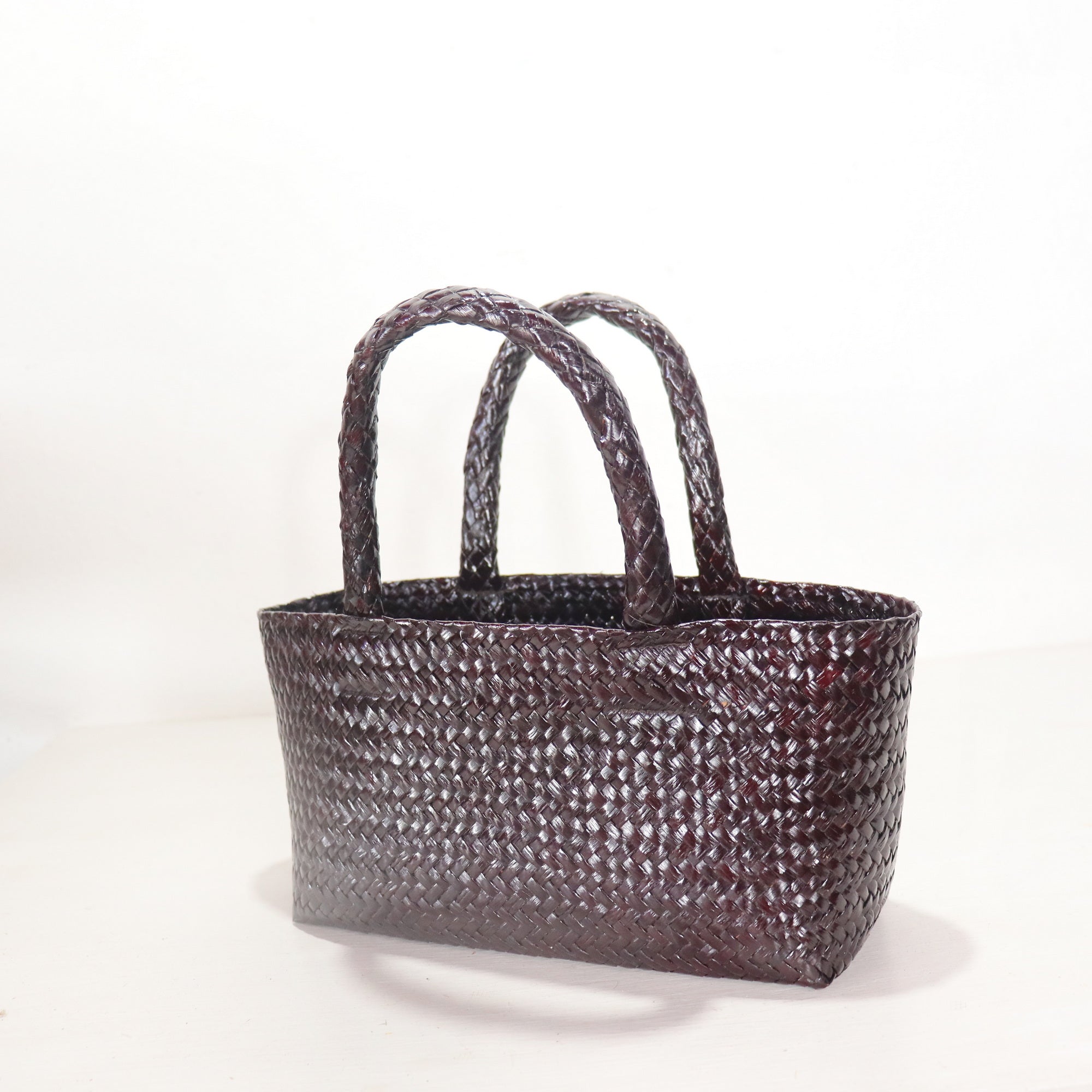 LINLADA – Red burgundy Top Handle Bag (Kajood)