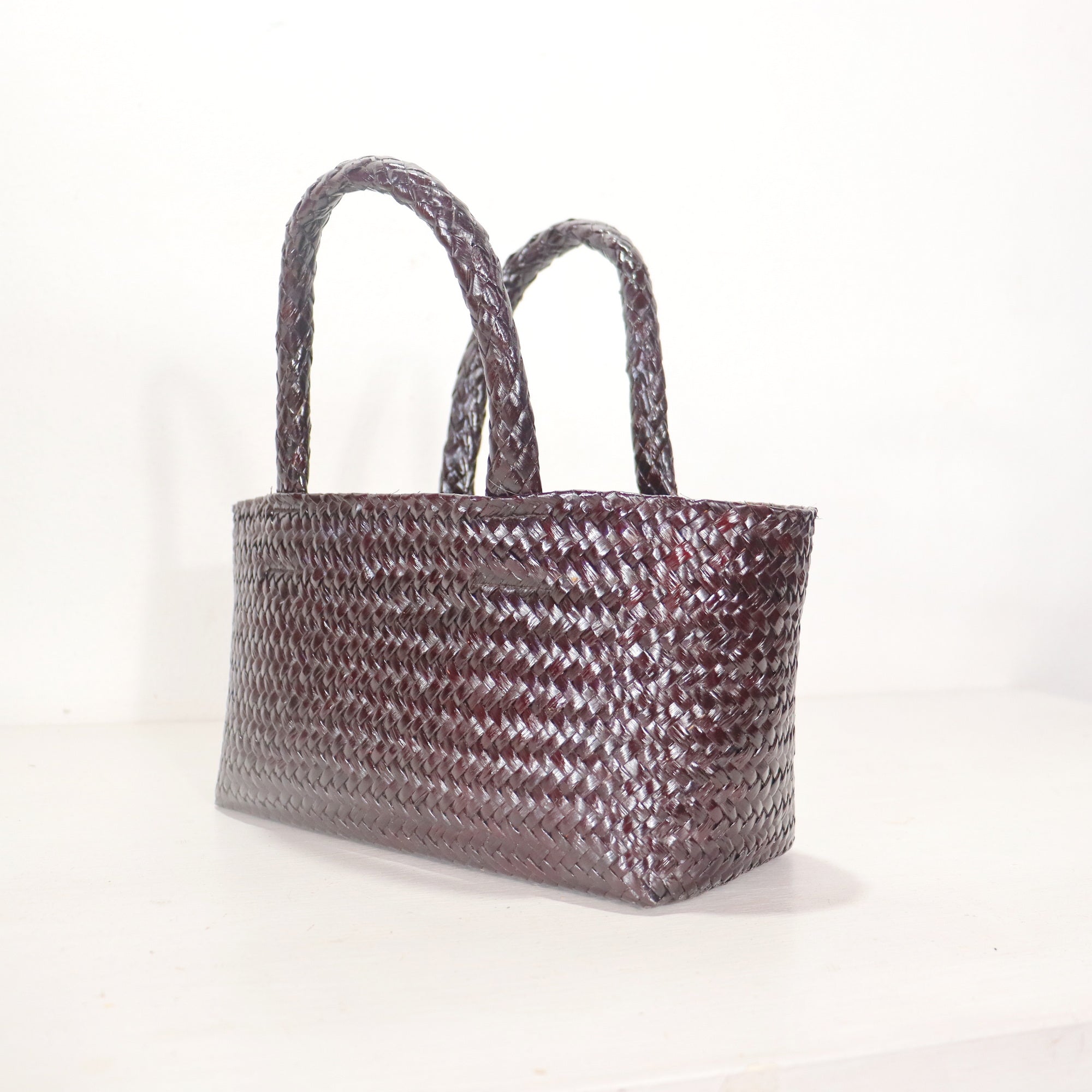 LINLADA – Red burgundy Top Handle Bag (Kajood)