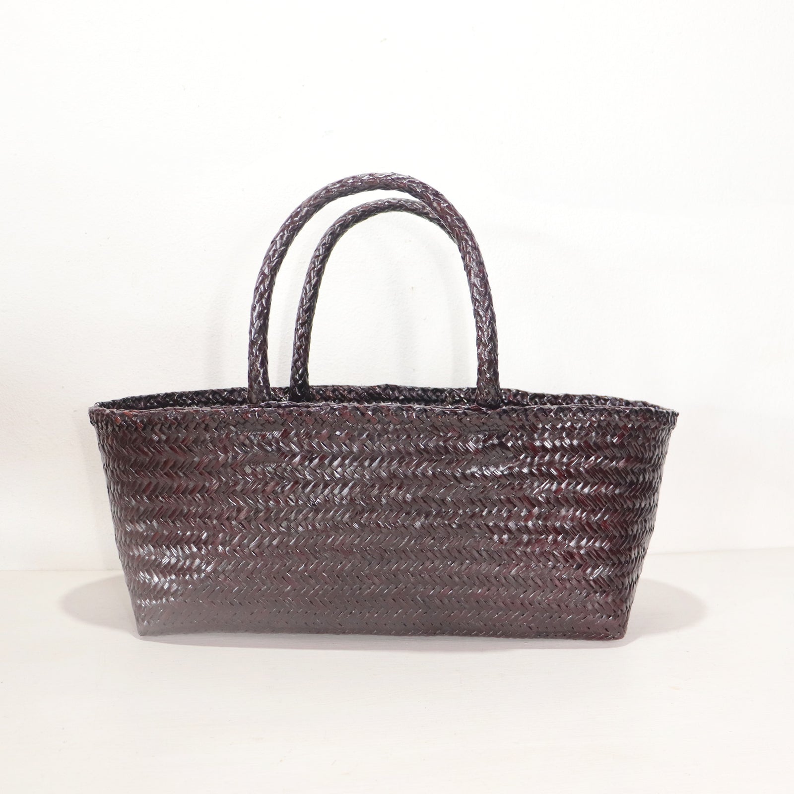 LINDA – Burgundy Top Handle Bag