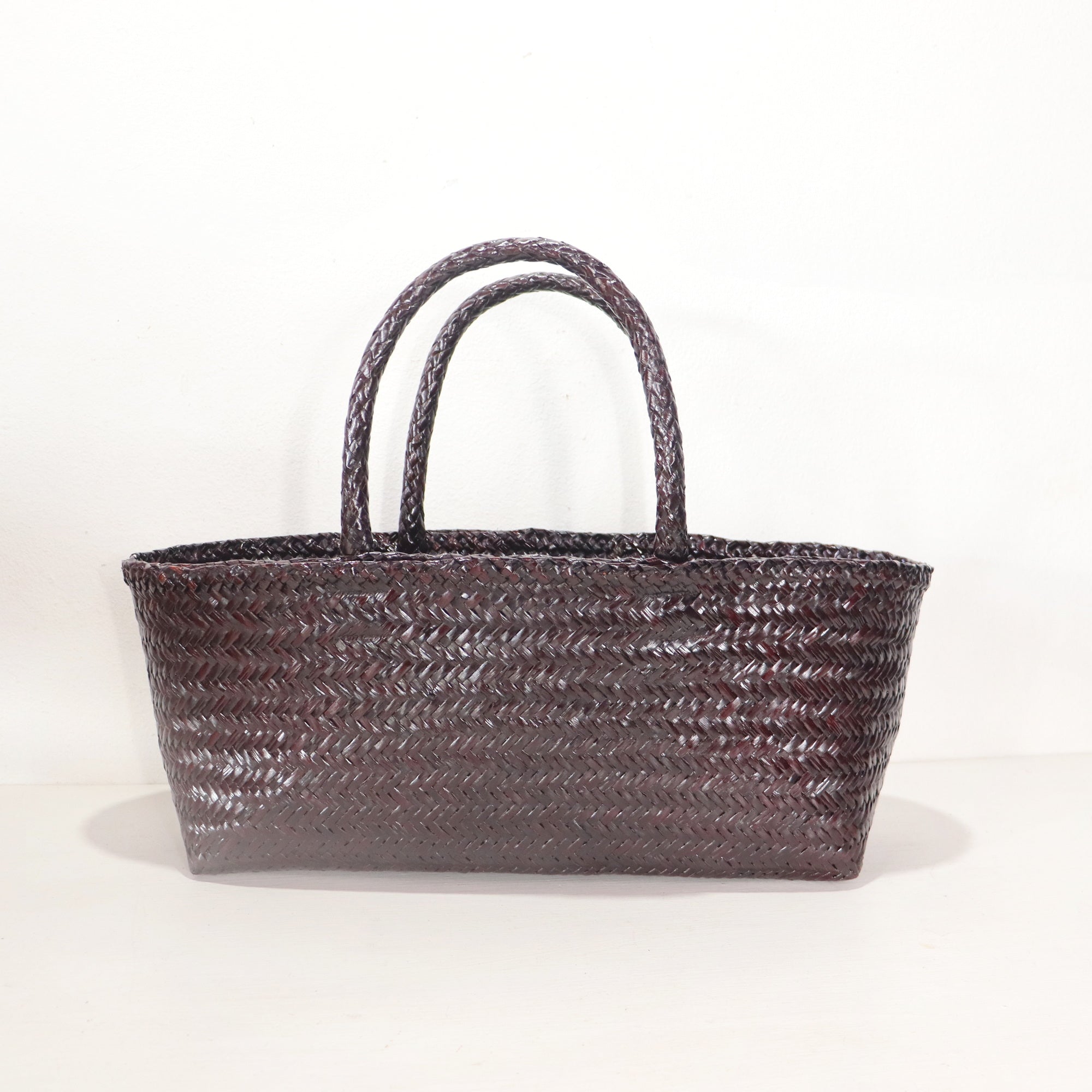 LINDA – Burgundy Top Handle Bag