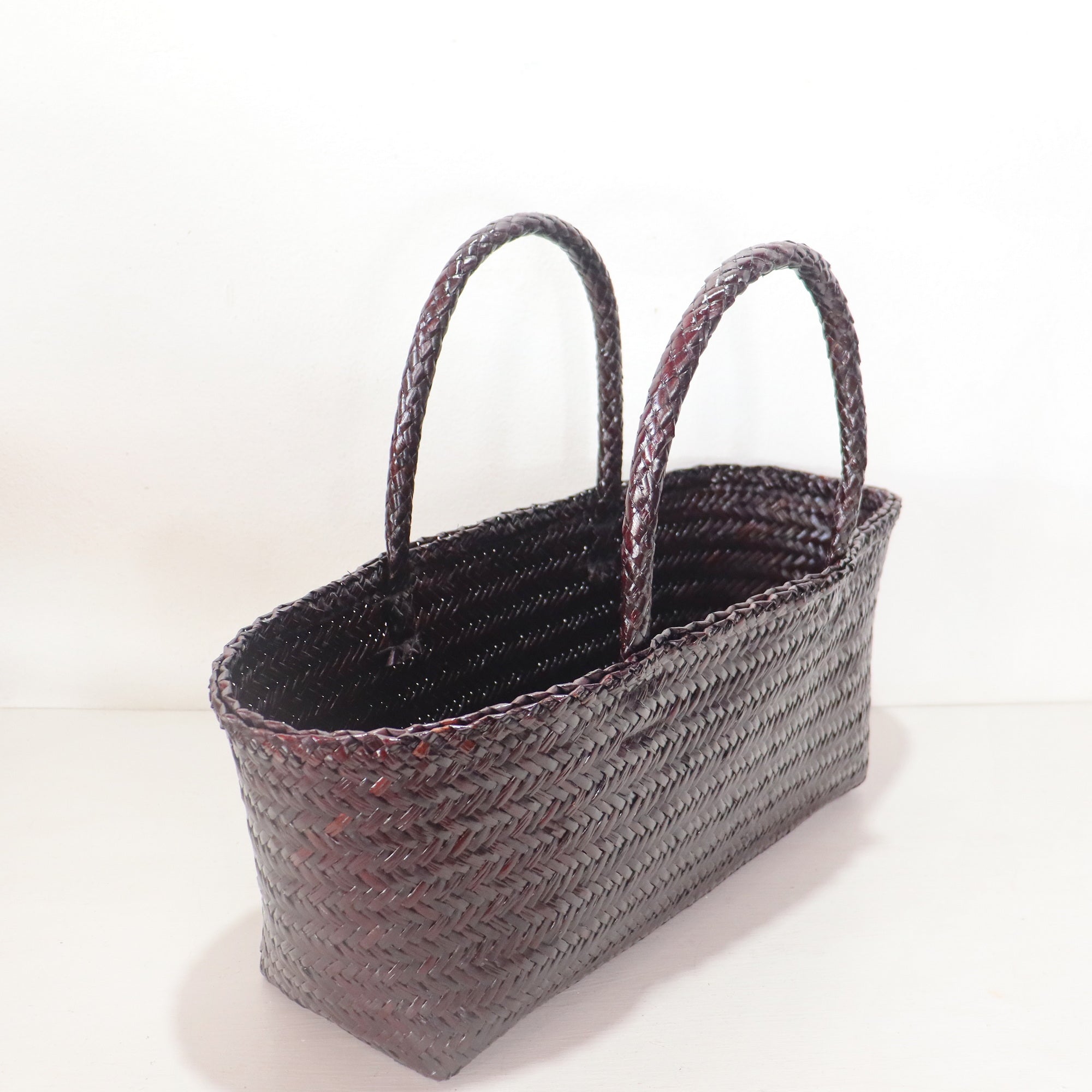 LINDA – Burgundy Top Handle Bag