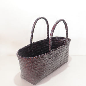 LINDA – Burgundy Top Handle Bag