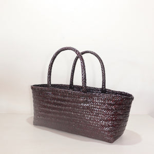 LINDA – Burgundy Top Handle Bag