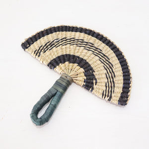 LA LIN – Handwoven Fan (Wall Hanging & Hand Fan) | Black & White