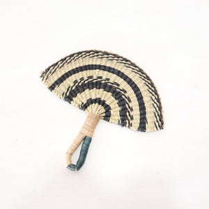 LA LIN – Handwoven Fan (Wall Hanging & Hand Fan) | Black & White