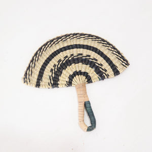 LA LIN – Handwoven Fan (Wall Hanging & Hand Fan) | Black & White